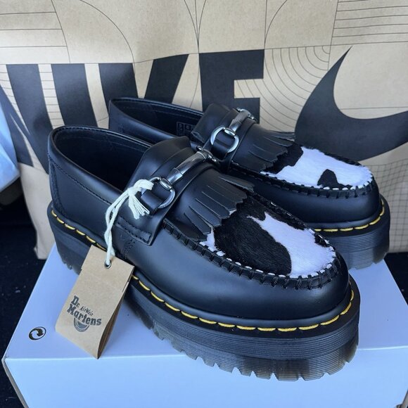Dr. Martens Black and White Women's loafer - Picture 5 of 5